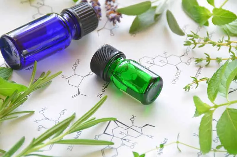 essential oil and structural formula